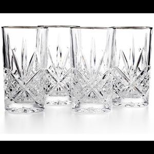 Dublin Platinum crystal highball glasses set of 4 🎉 LAST CHANCE